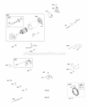 Alternator Starter Motor Wires Diagram and Parts List for 297447-0159-G2  Briggs and Stratton Engine